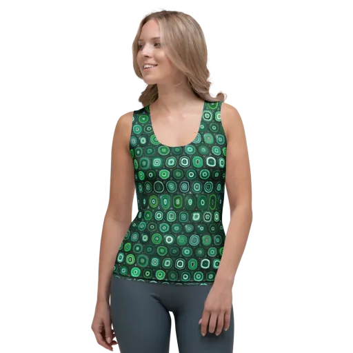 Verdant Orbit on a Women's Tank Top