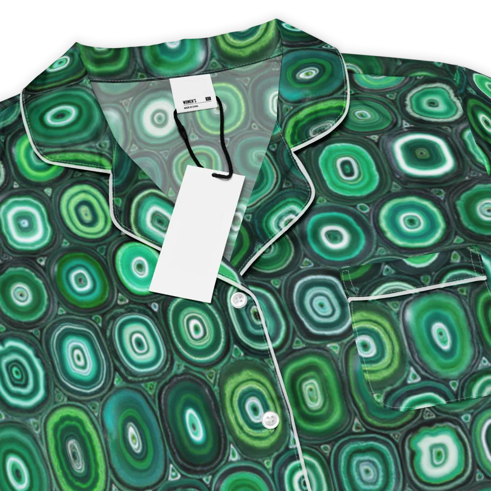 Verdant Orbit on Women's Short Sleeve Pajama Top — Product details