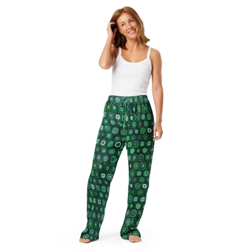 Verdant Orbit on a Women's Pajama Pants