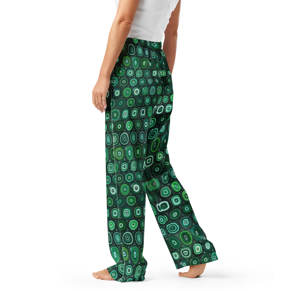 Verdant Orbit on Women's Pajama Pants — Left