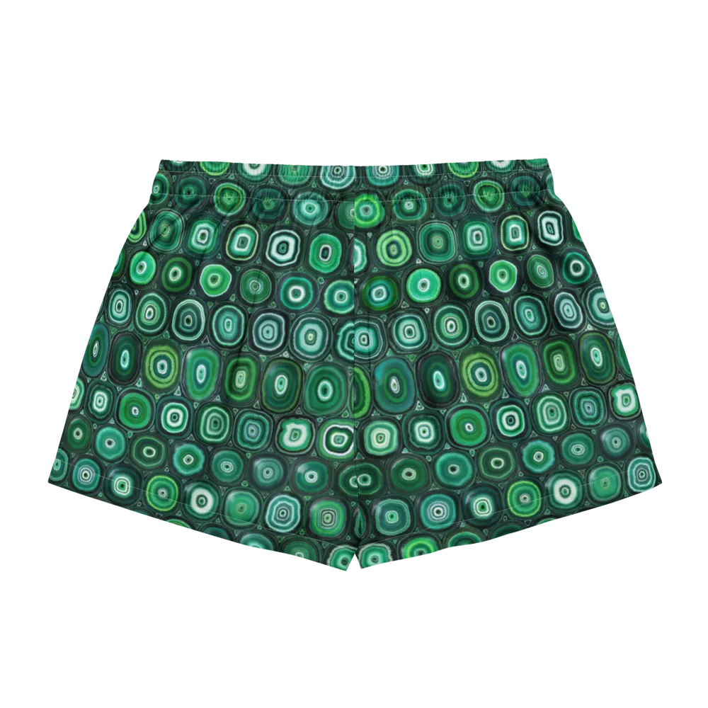 Verdant Orbit on Women's Pajama Shorts — Back