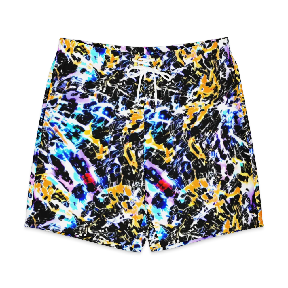 Chrome Fire on Men's Board Shorts — Front