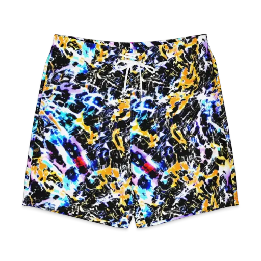 Chrome Fire on a Men's Board Shorts