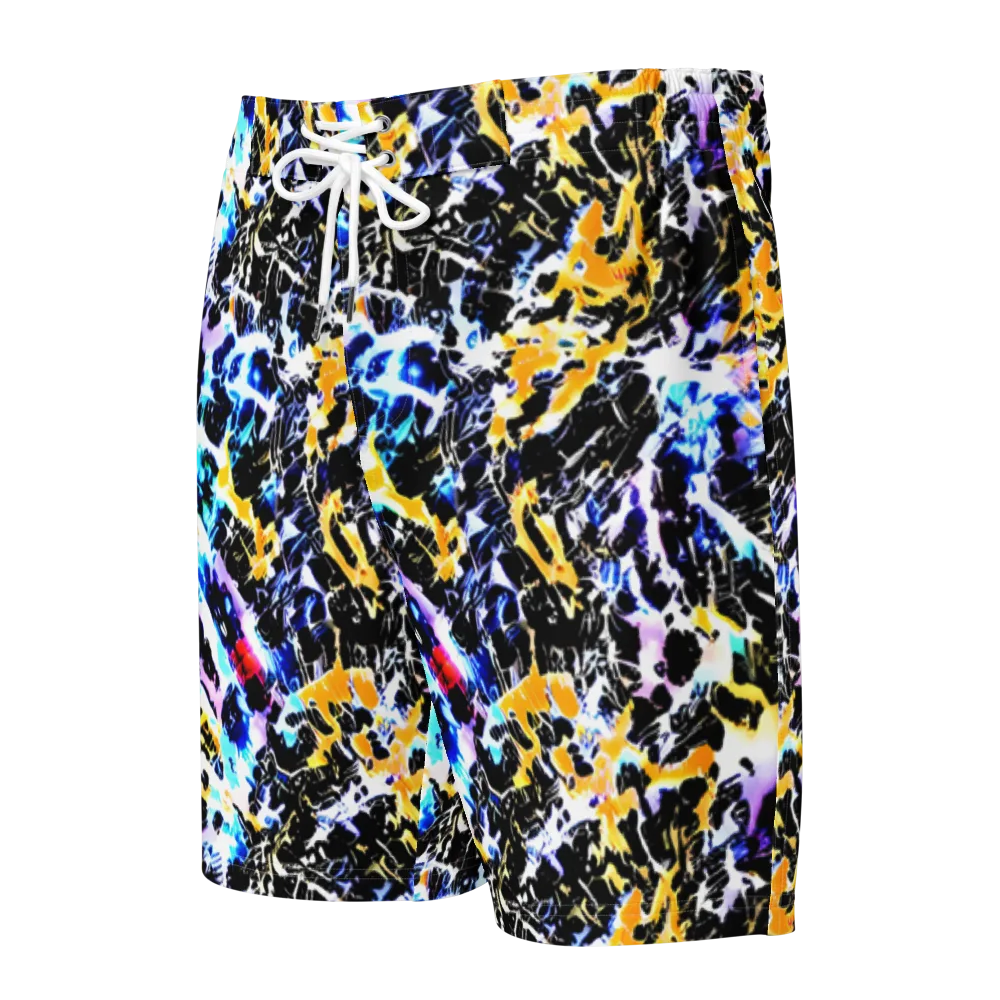Chrome Fire on Men's Board Shorts — Front