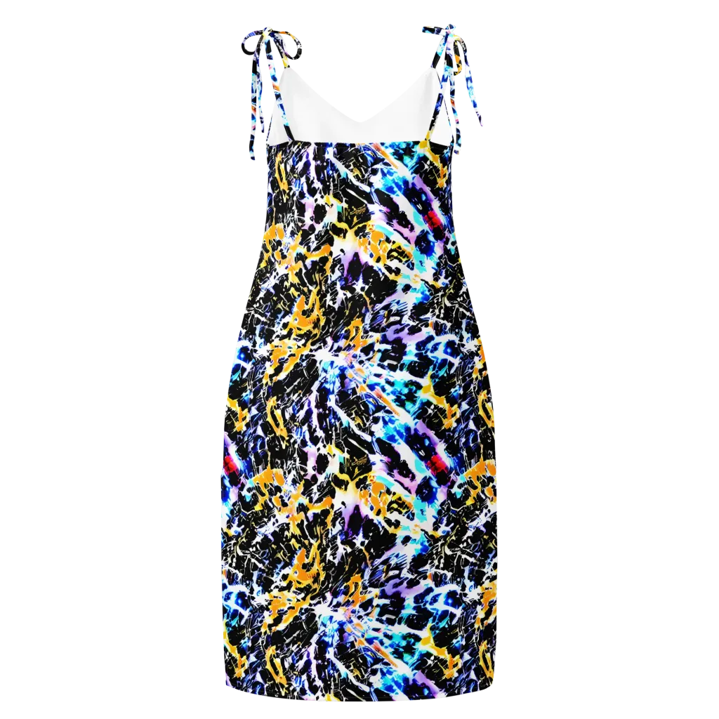 Chrome Fire on Slip Dress — Back