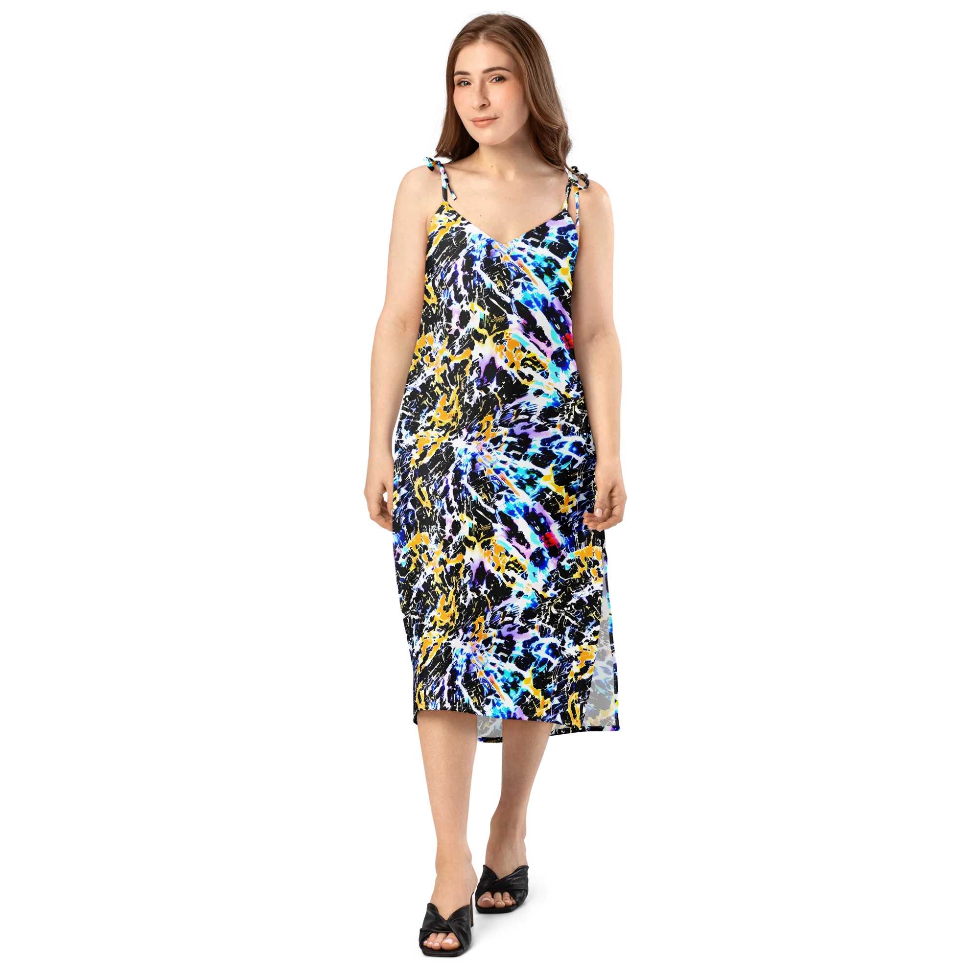 Chrome Fire on Slip Dress — Front
