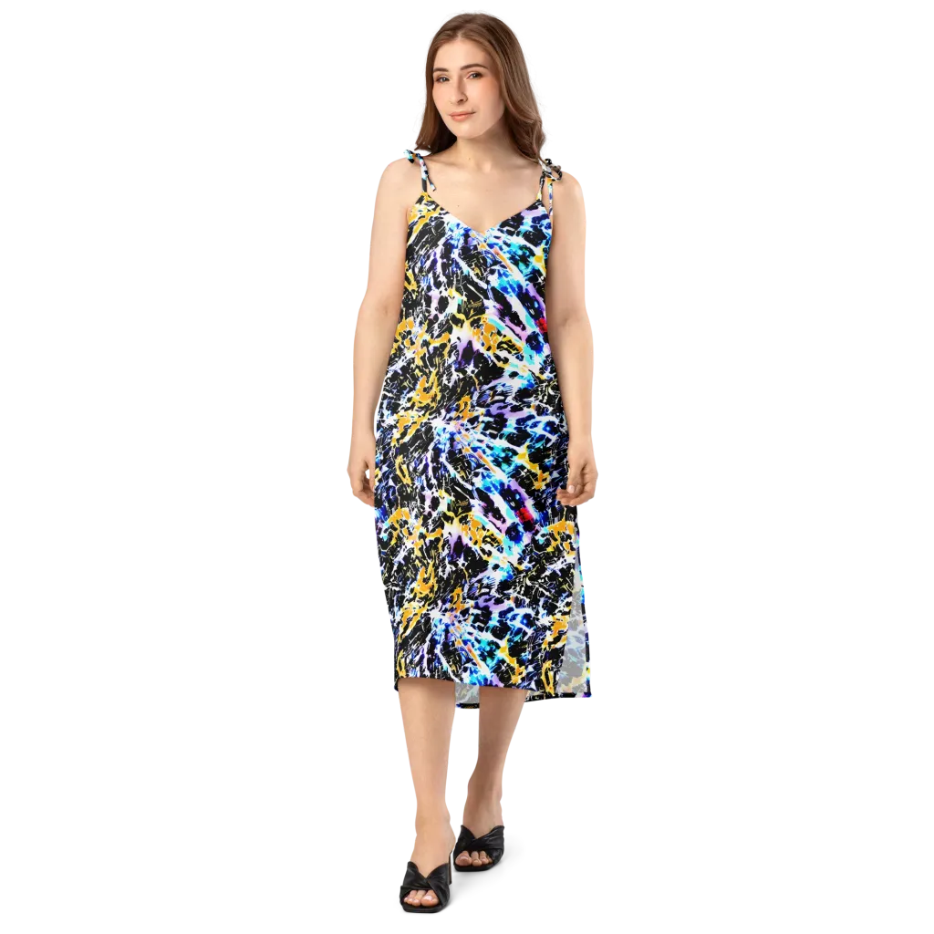 Chrome Fire on Slip Dress — Front