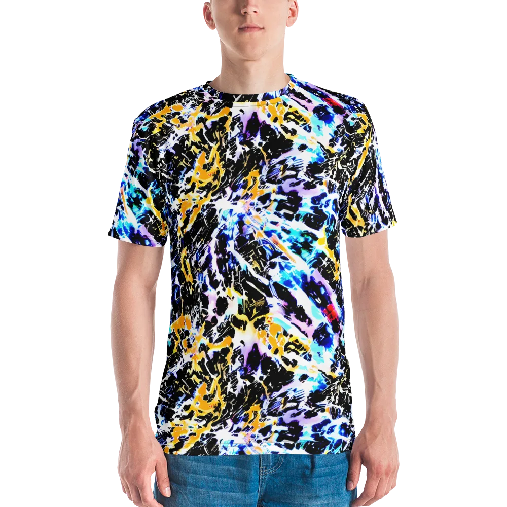Chrome Fire on Men's Crew Neck T-Shirt — Front