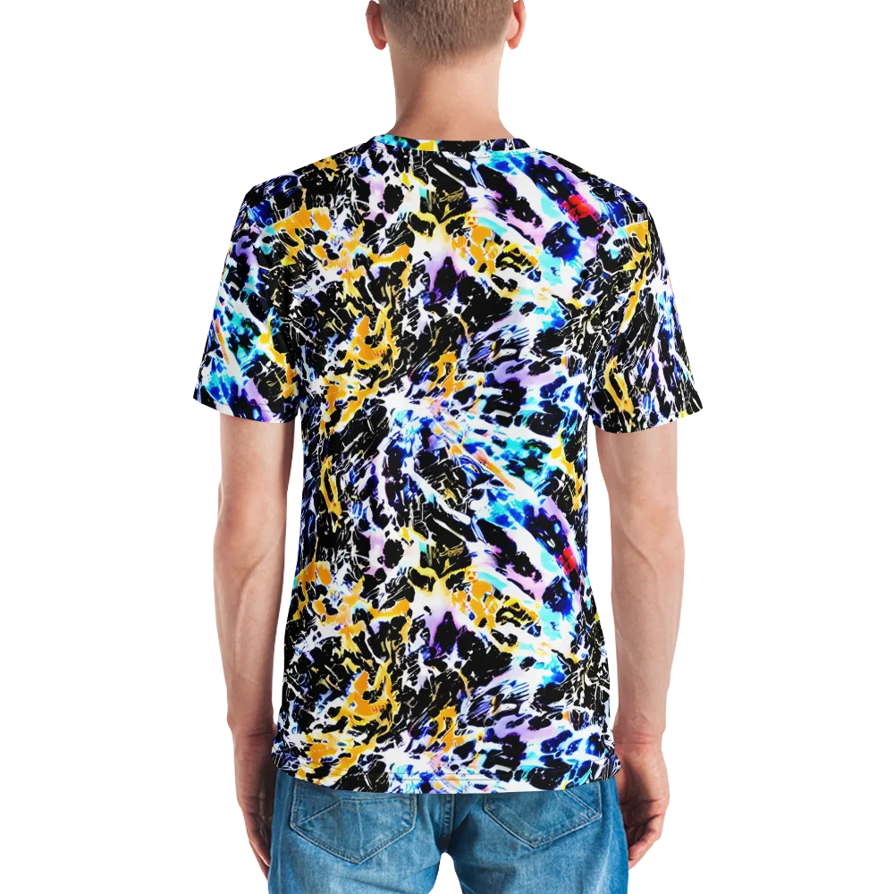 Chrome Fire on Men's Crew Neck T-Shirt — Back
