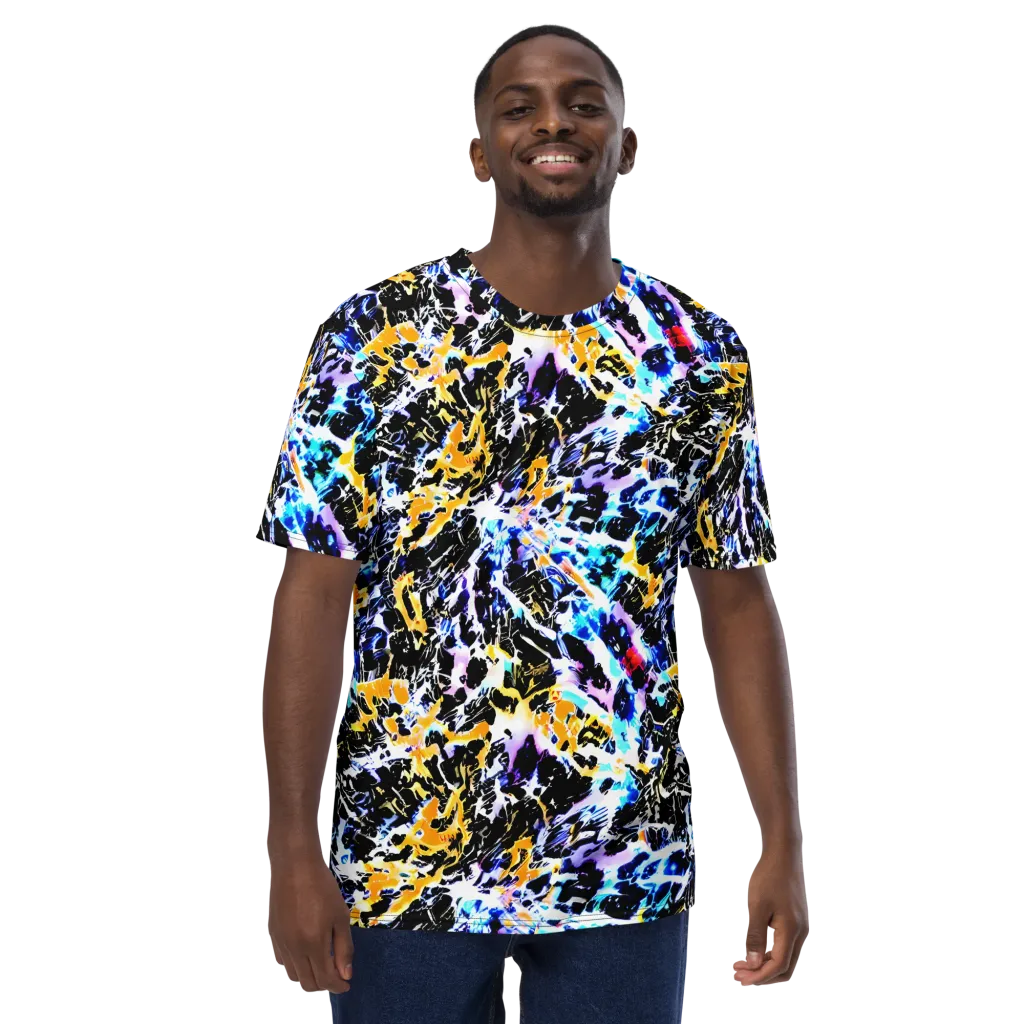Chrome Fire on Men's Crew Neck T-Shirt — Front