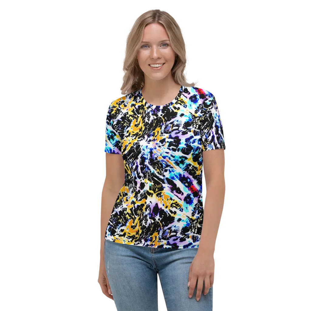 Chrome Fire on Women's Crew Neck T-Shirt — Front