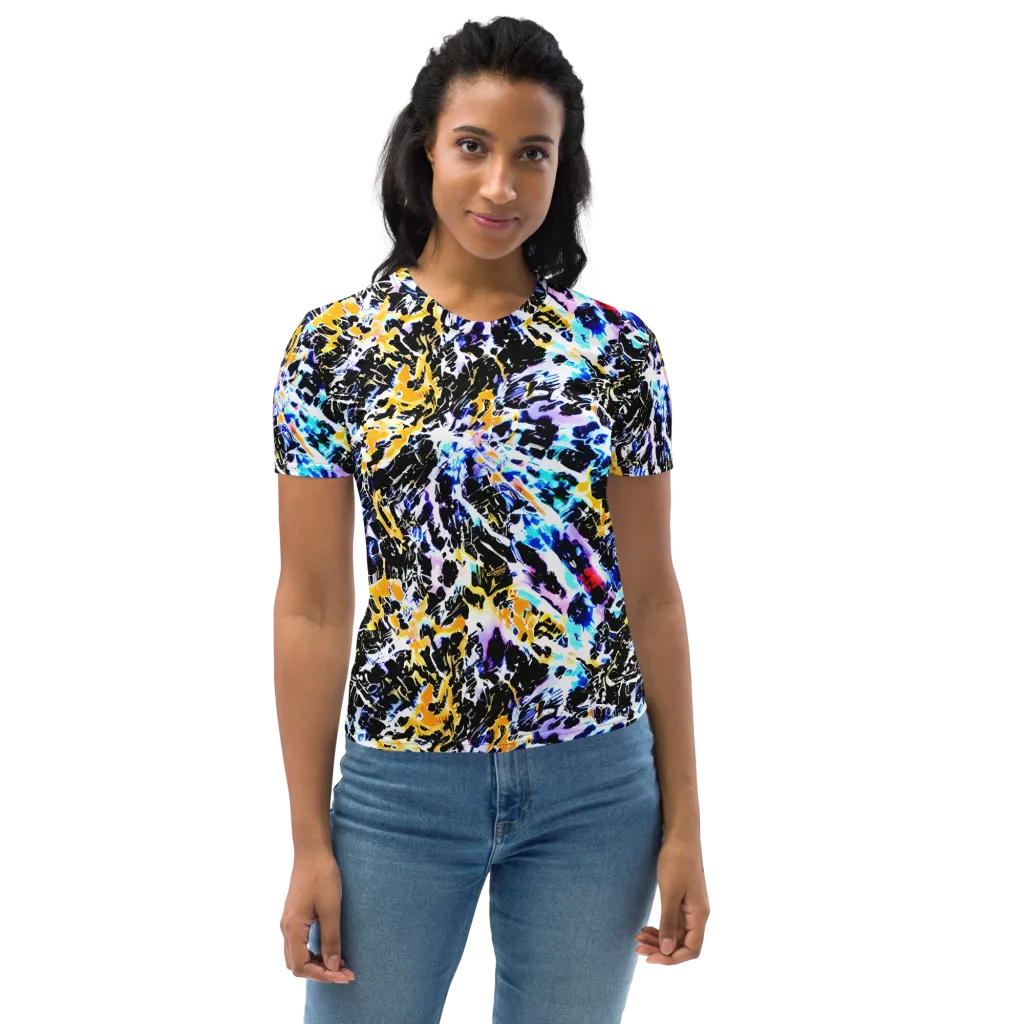Chrome Fire on Women's Crew Neck T-Shirt — Front