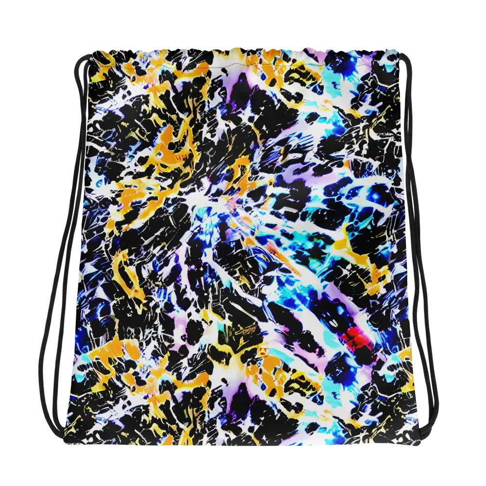Chrome Fire on Drawstring Bag — Photo