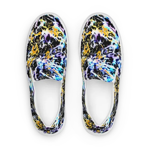 Chrome Fire on a Women's Slip-On Canvas Shoes