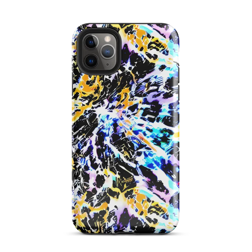 Chrome Fire on Tough Case for iPhone® — Front