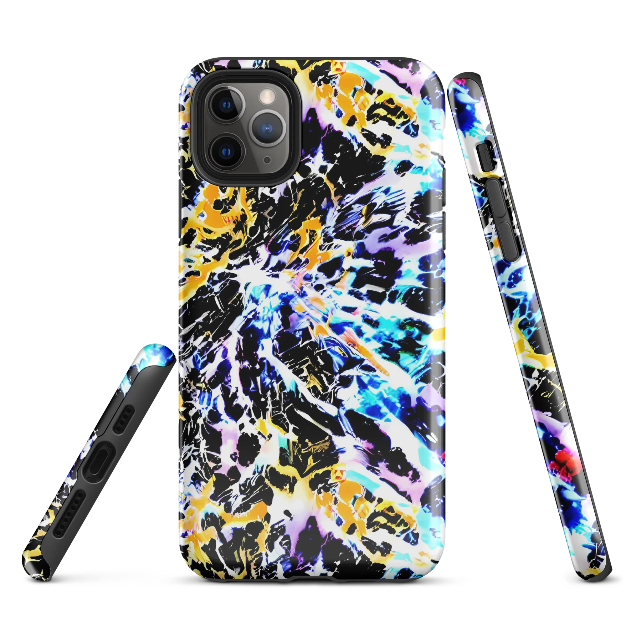 Chrome Fire on Tough Case for iPhone® — Front