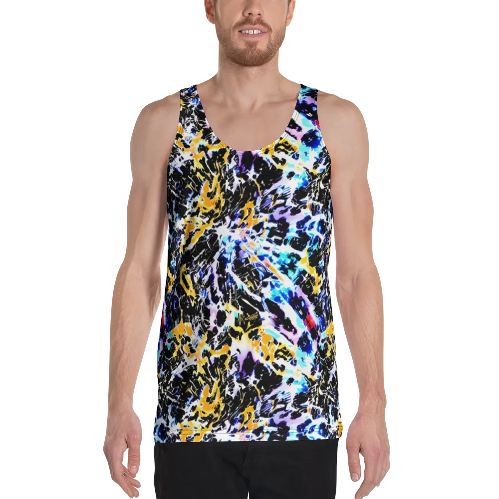 Chrome Fire on Men's Tank Top — Front