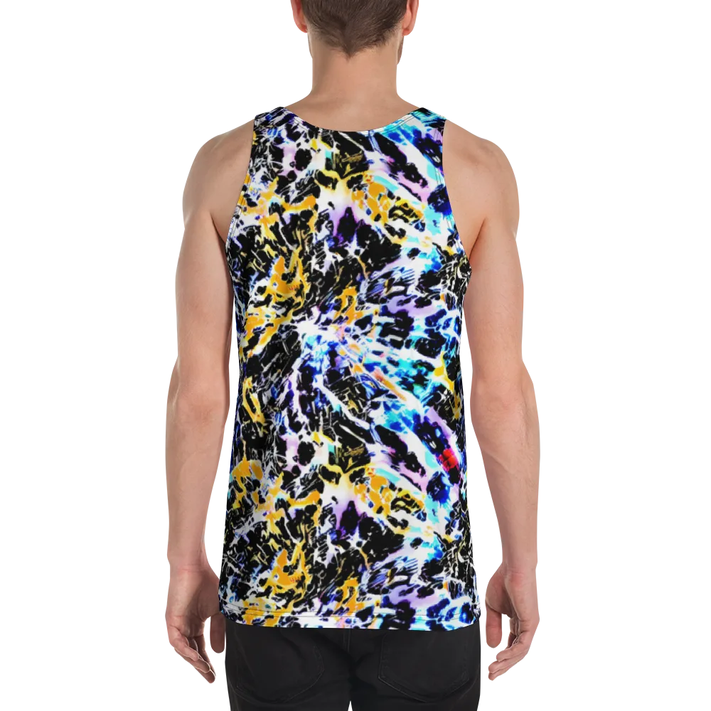Chrome Fire on Men's Tank Top — Back
