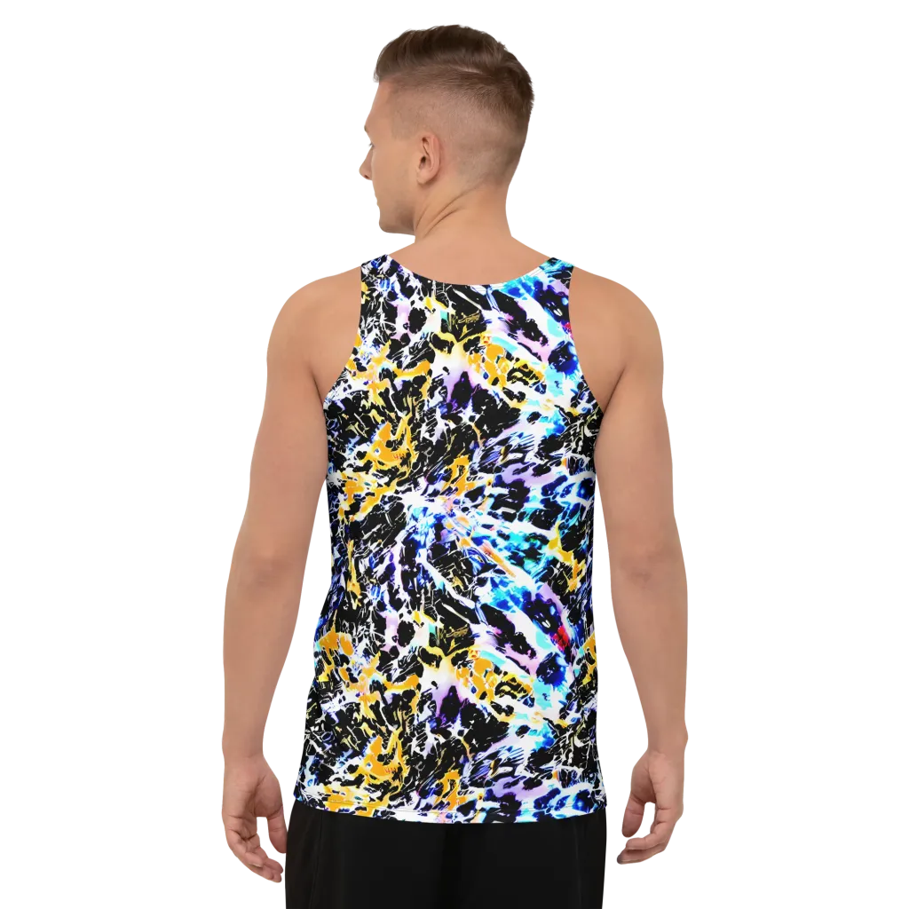 Chrome Fire on Men's Tank Top — Back
