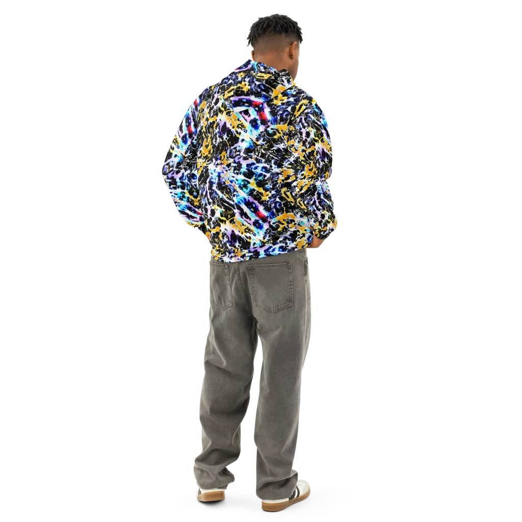 Chrome Fire on Cotton Hoodie — Back