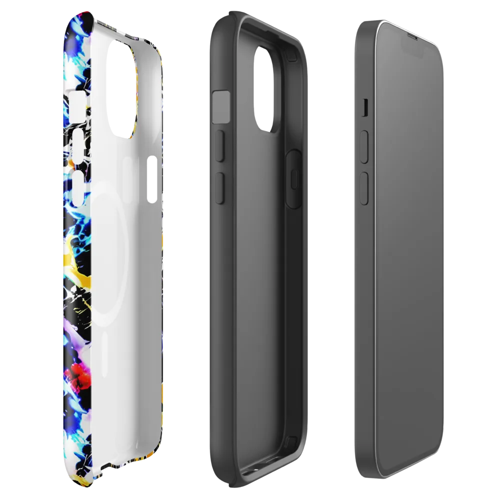 Chrome Fire on MagSafe Tough Case for iPhone® — Front