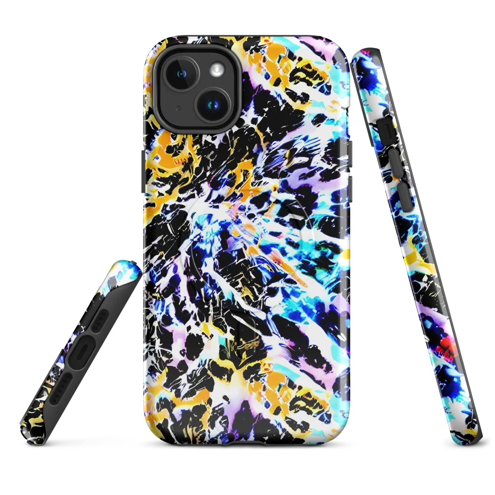 Chrome Fire on MagSafe Tough Case for iPhone® — Front