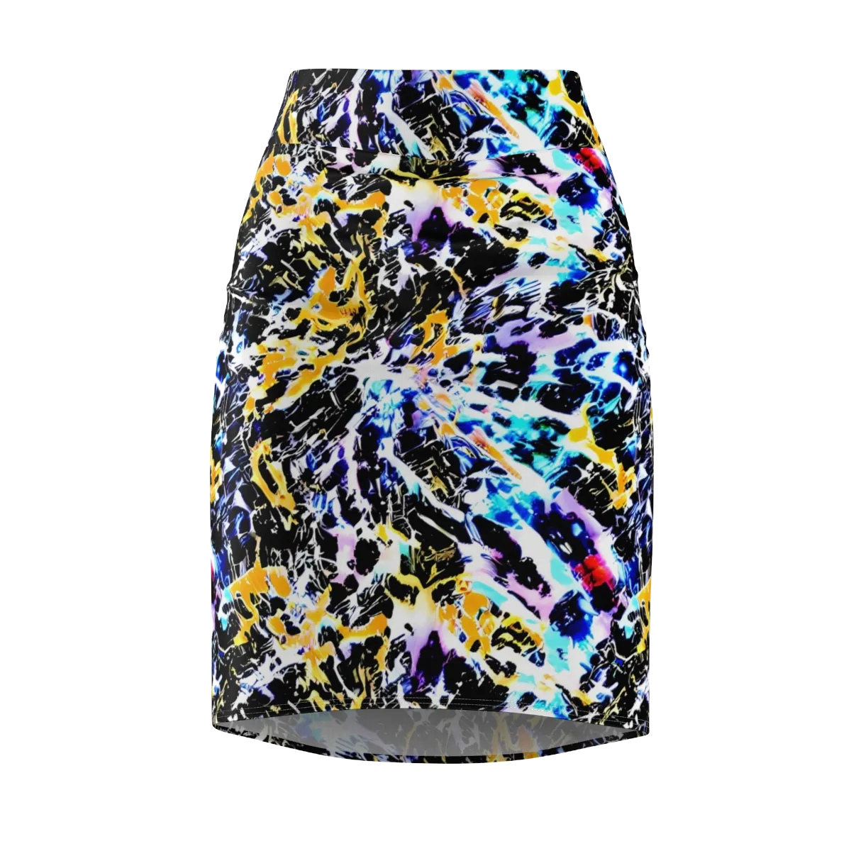 Chrome Fire on Pencil Skirt — Front