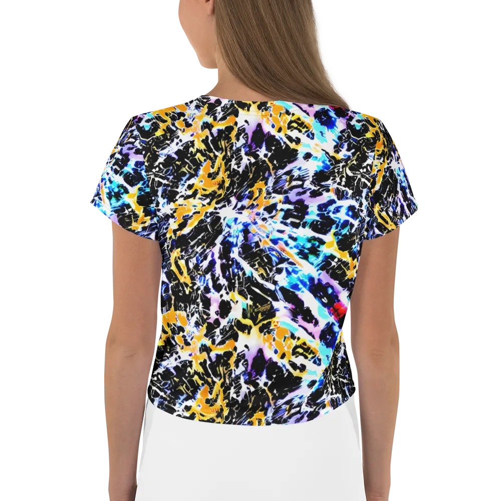 Chrome Fire on Crop Tee — Back