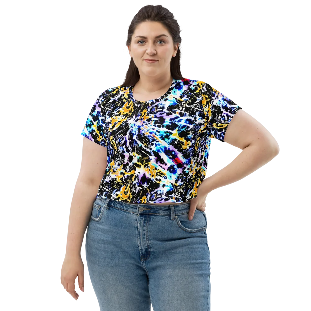 Chrome Fire on Crop Tee — Front