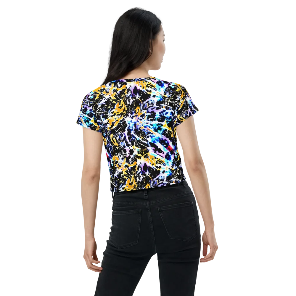 Chrome Fire on Crop Tee — Back