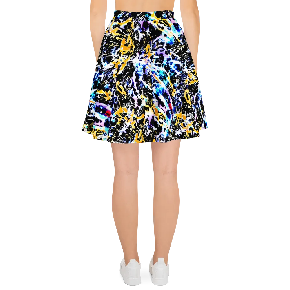 Chrome Fire on Skater Skirt — Back