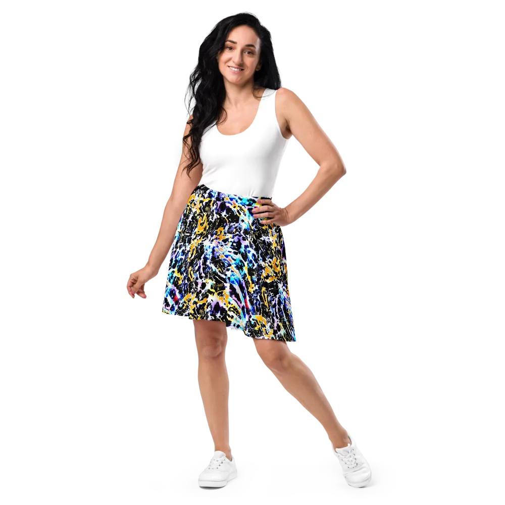 Chrome Fire on Skater Skirt — Front