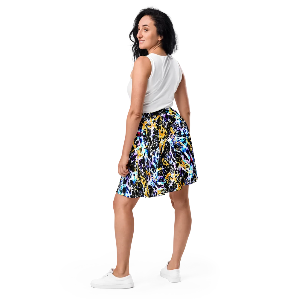 Chrome Fire on Skater Skirt — Back