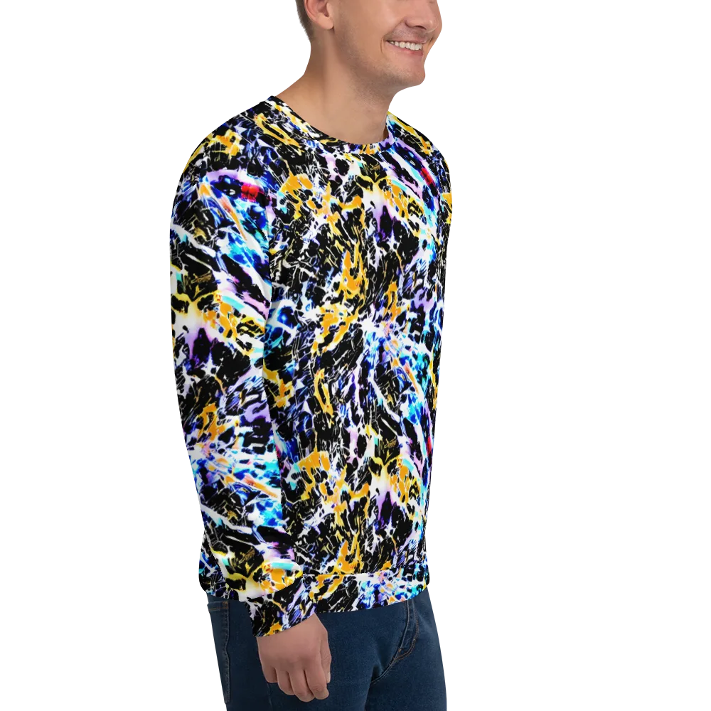 Chrome Fire on Sweatshirt — Right Front
