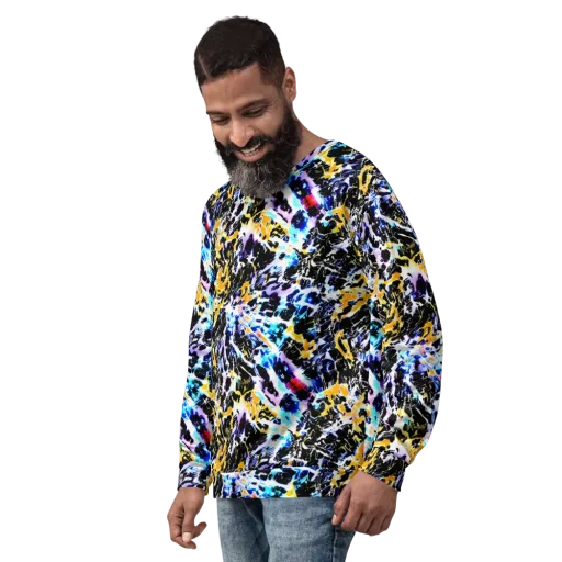 Chrome Fire on a Sweatshirt
