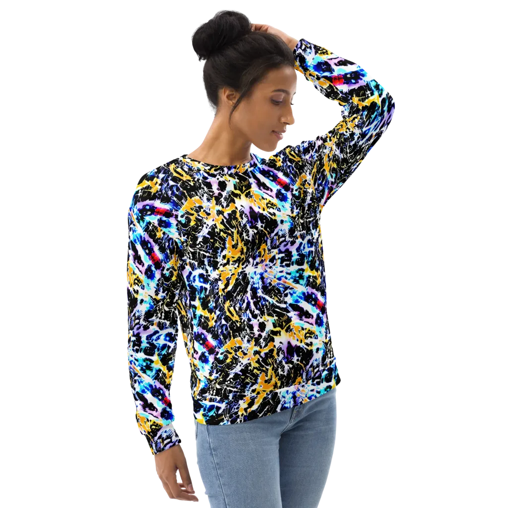 Chrome Fire on Sweatshirt — Right Front
