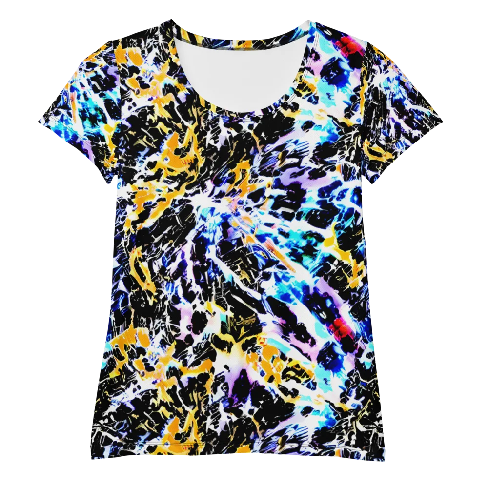 Chrome Fire on Women's Athletic T-Shirt — Front