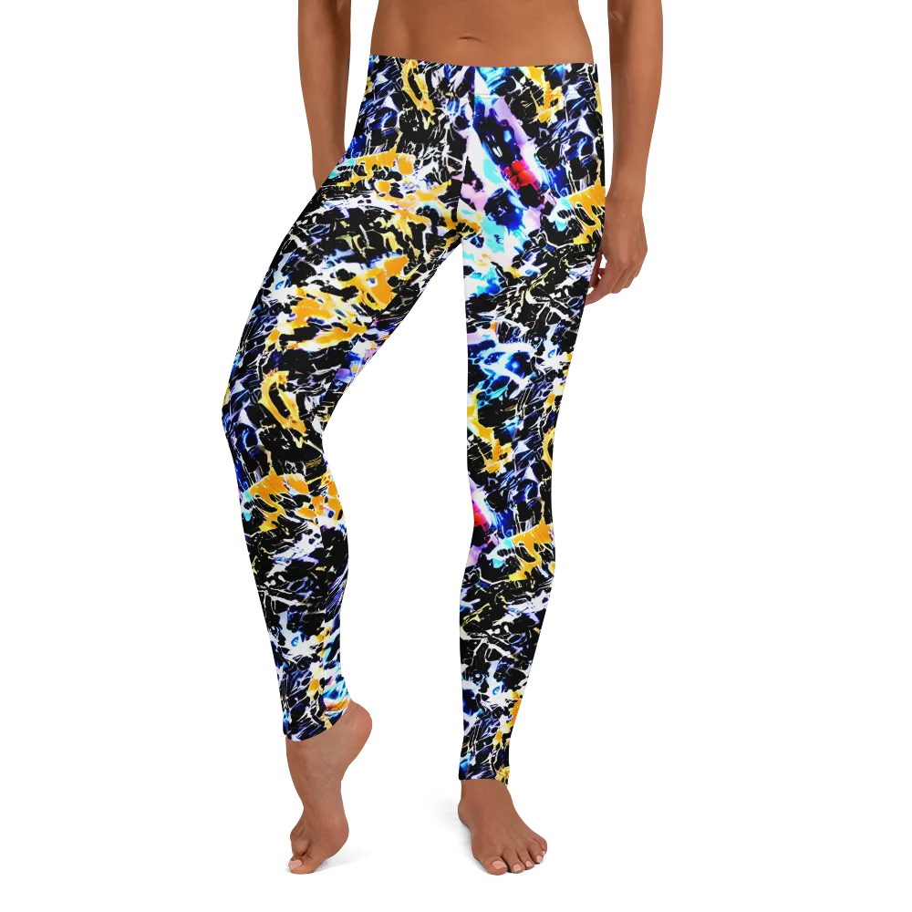 Chrome Fire on Leggings — Front