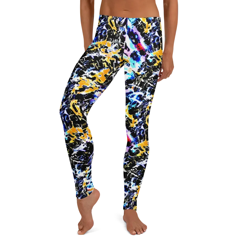 Chrome Fire on Leggings — Front
