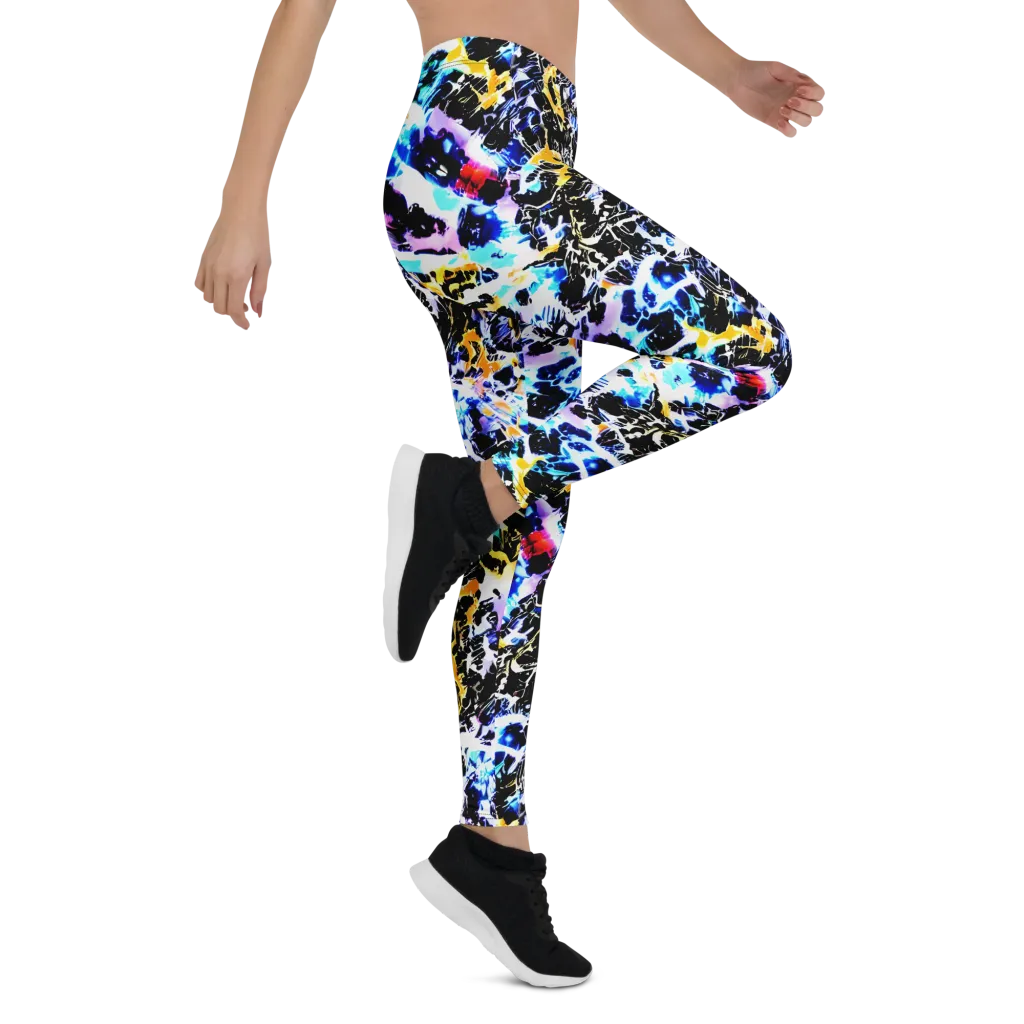 Chrome Fire on Leggings — Right