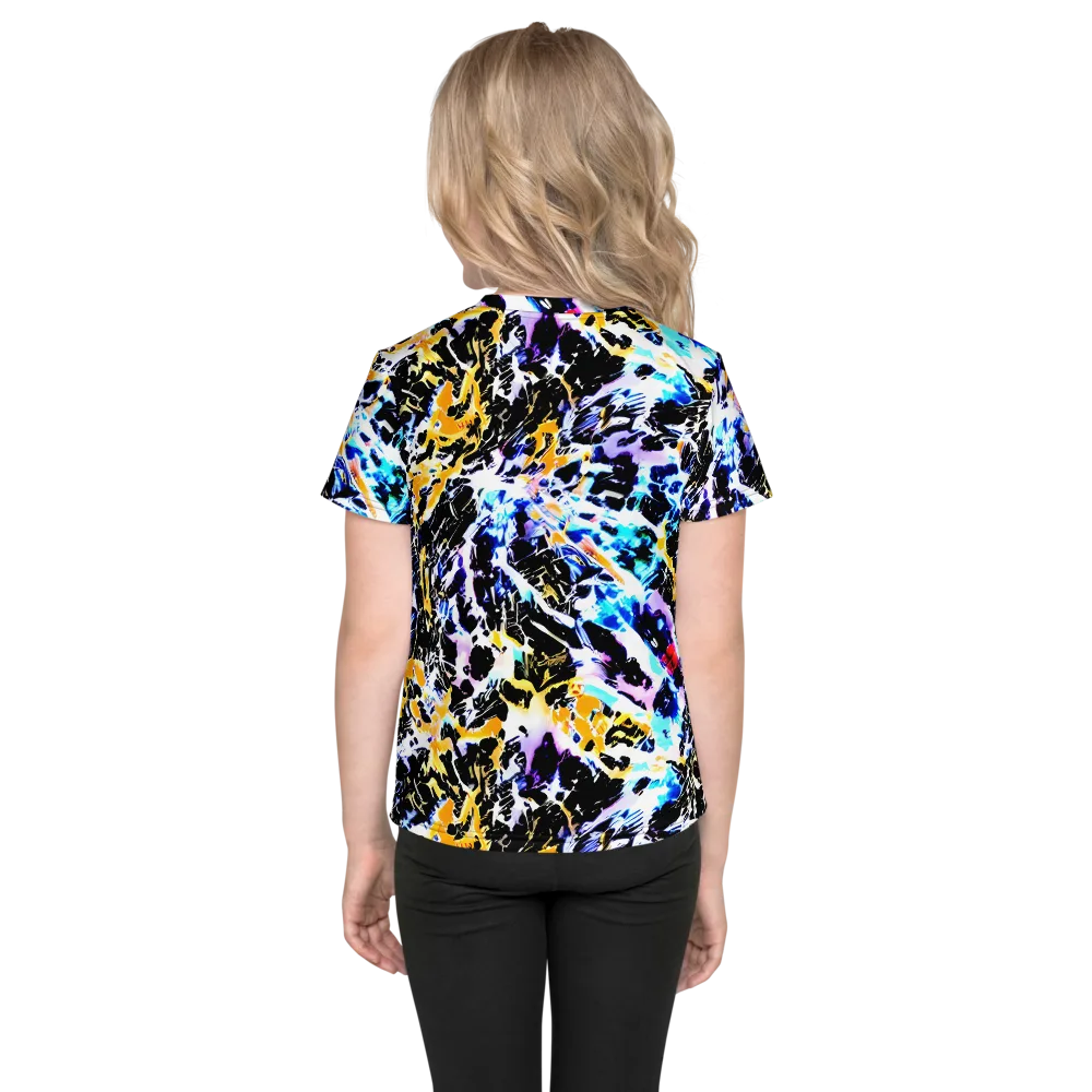 Chrome Fire on Kids Crew Neck T-Shirt — Back