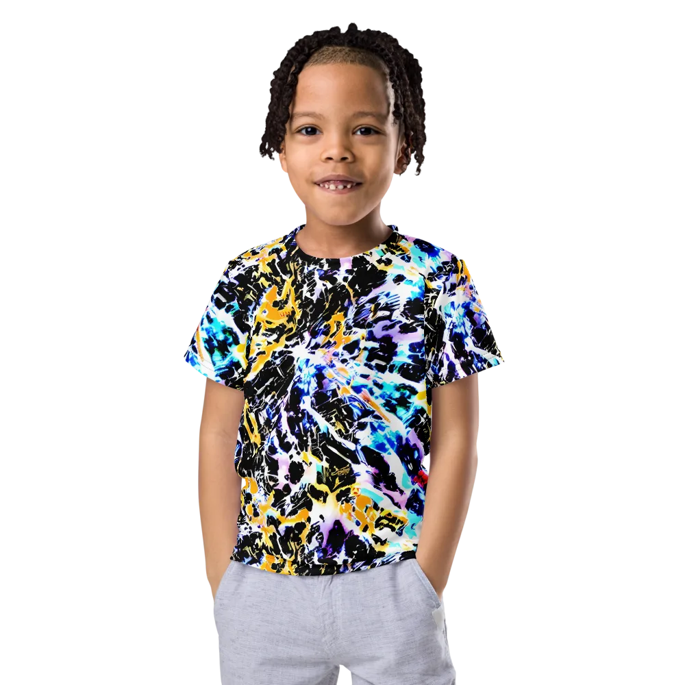 Chrome Fire on Kids Crew Neck T-Shirt — Front