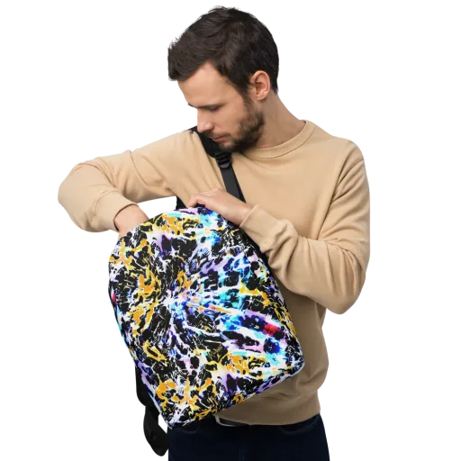 Chrome Fire on a Minimalist Backpack