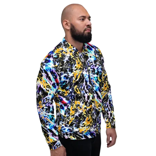 Chrome Fire on a Bomber Jacket