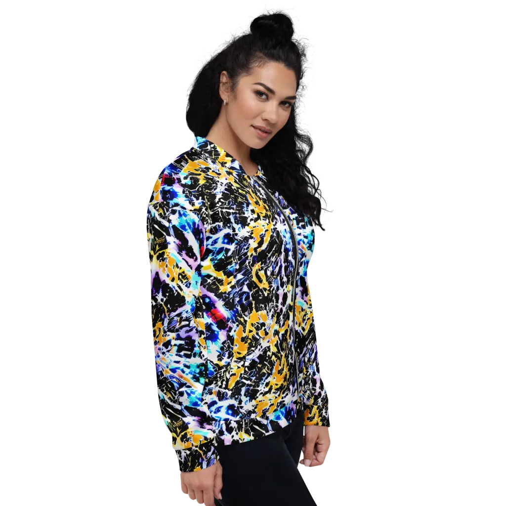 Chrome Fire on Bomber Jacket — Right