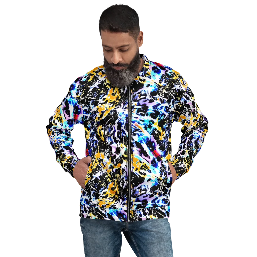 Chrome Fire on Bomber Jacket — Front