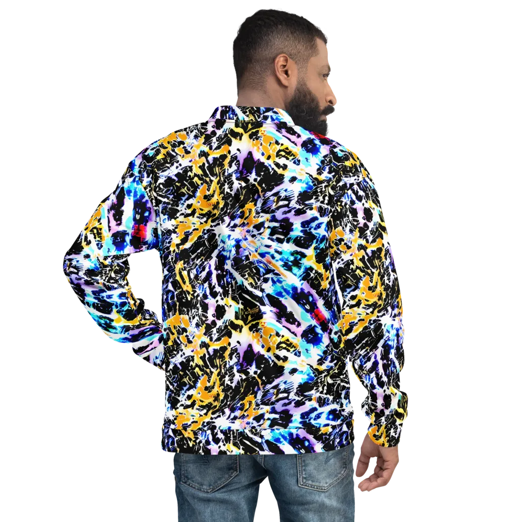 Chrome Fire on Bomber Jacket — Back