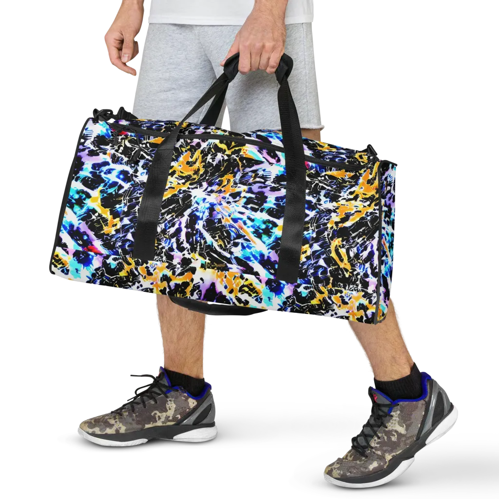 Chrome Fire on Duffle Bag — Front