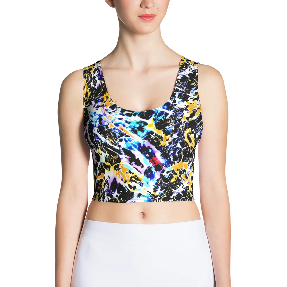 Chrome Fire on Crop Top — Front