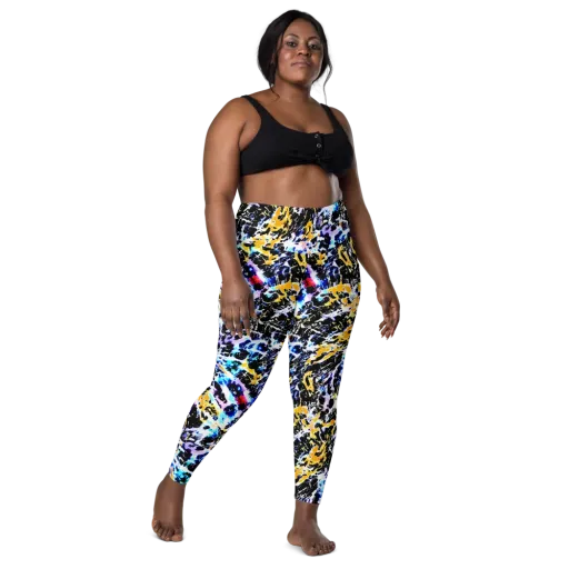 Chrome Fire on a Leggings with Pockets